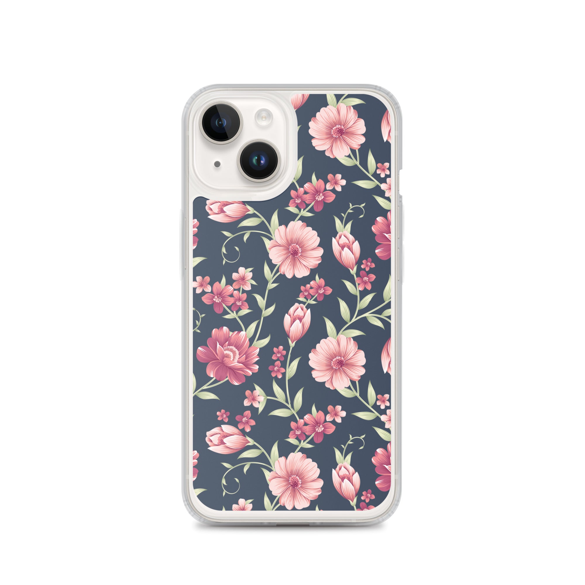 Seamless Vintage Flower Pattern Clear Case for iPhone®