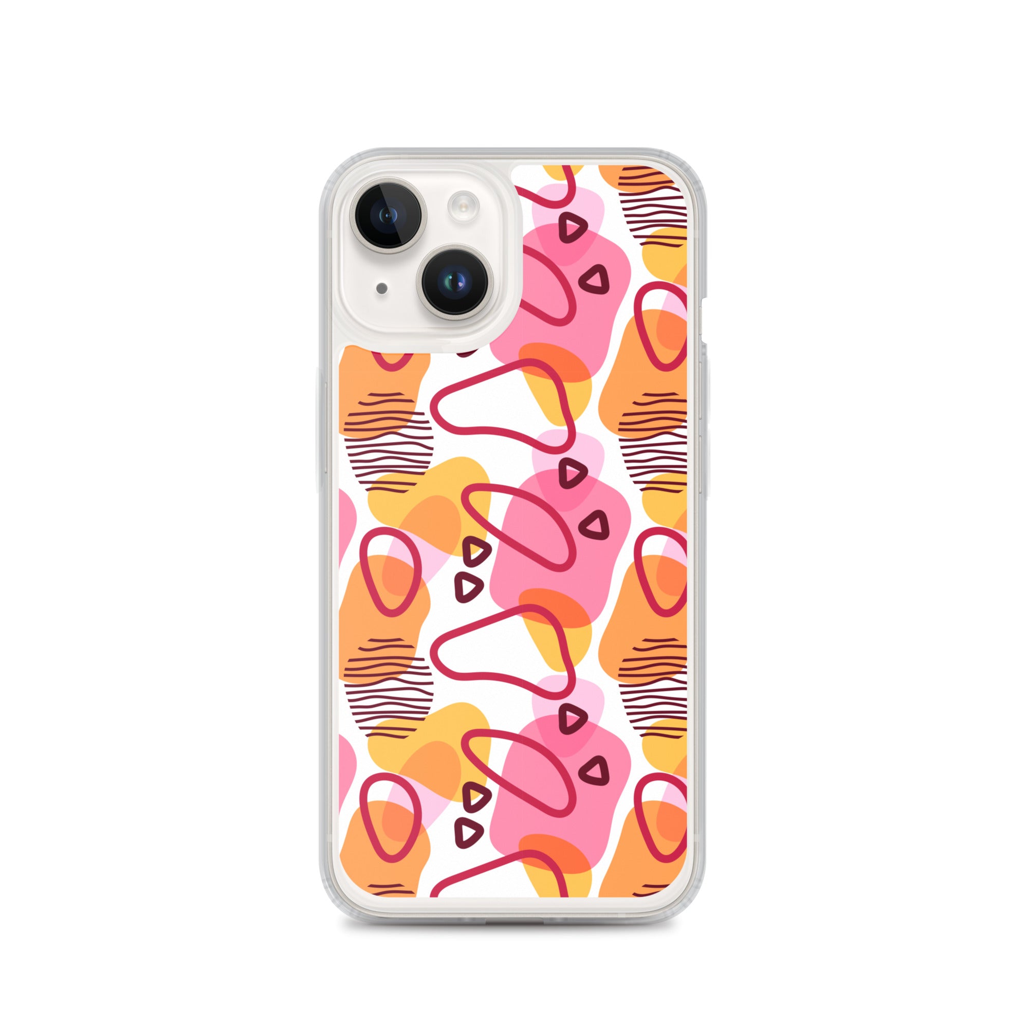 Abstract Doodle Pattern Clear Case for iPhone®