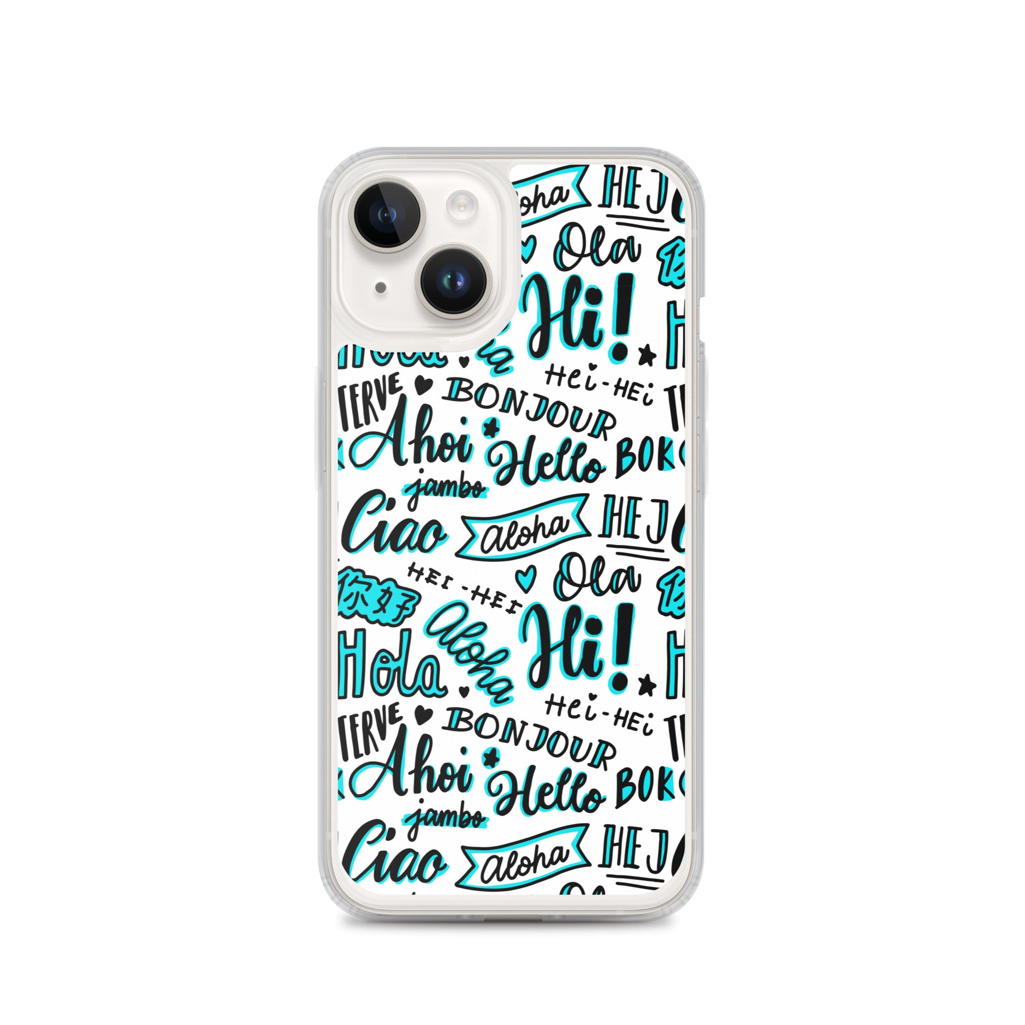 Hello Word Different Languages Clear Case for iPhone®