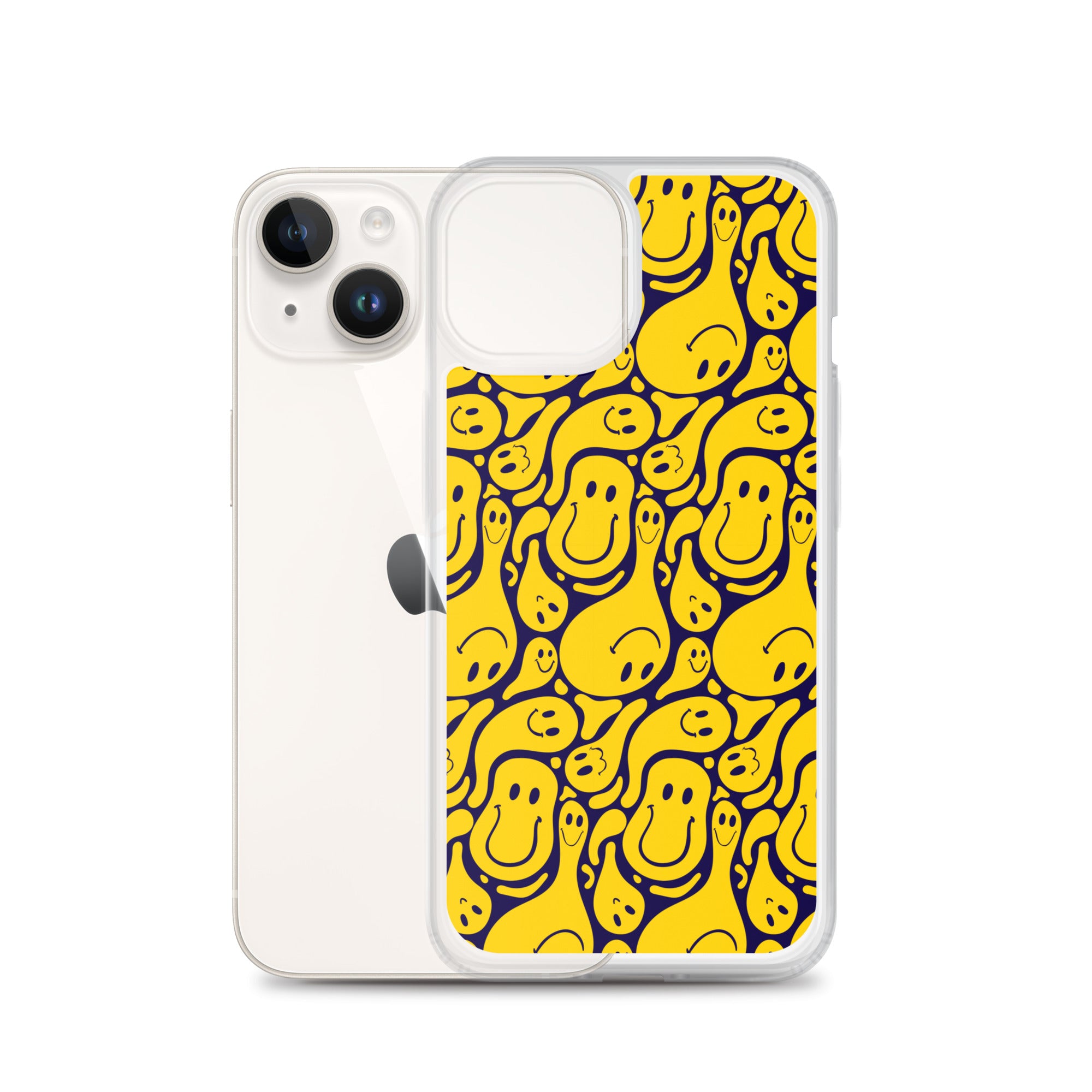 Funny Distorted Emoticons Clear Case for iPhone®