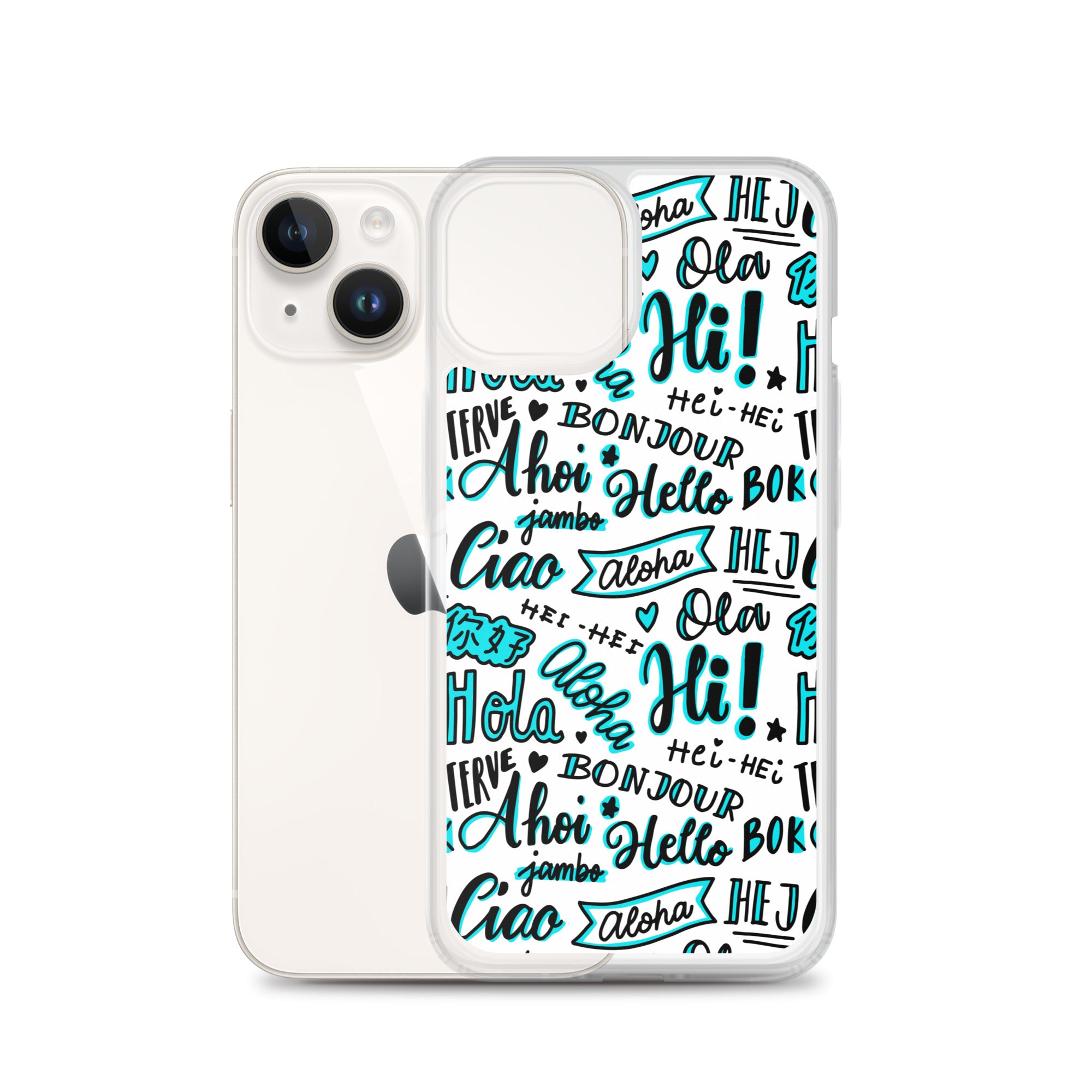 Hello Word Different Languages Clear Case for iPhone®