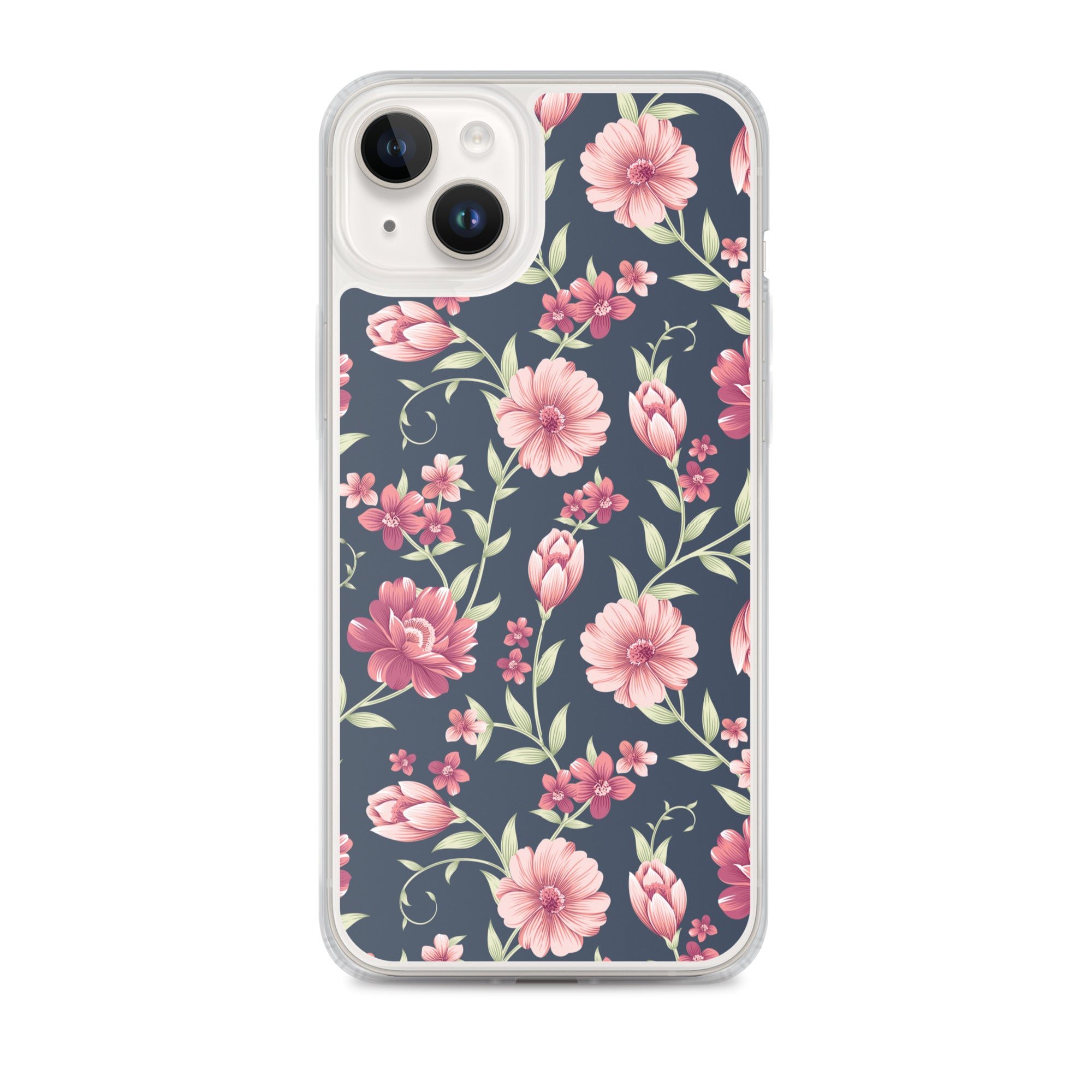 Seamless Vintage Flower Pattern Clear Case for iPhone®