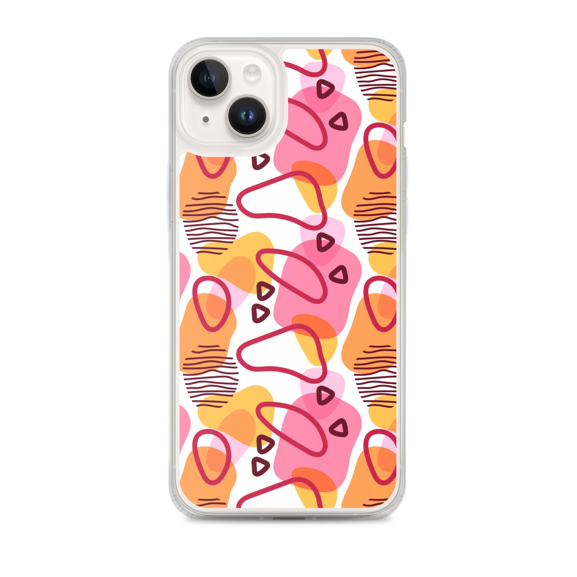 Abstract Doodle Pattern Clear Case for iPhone®