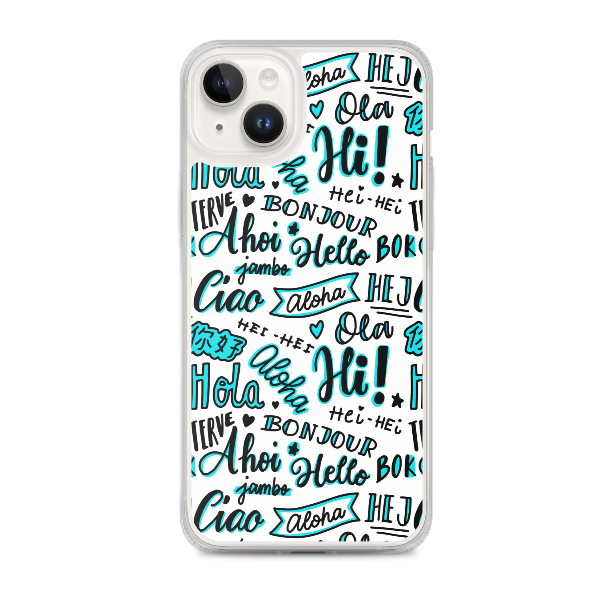 Hello Word Different Languages Clear Case for iPhone®