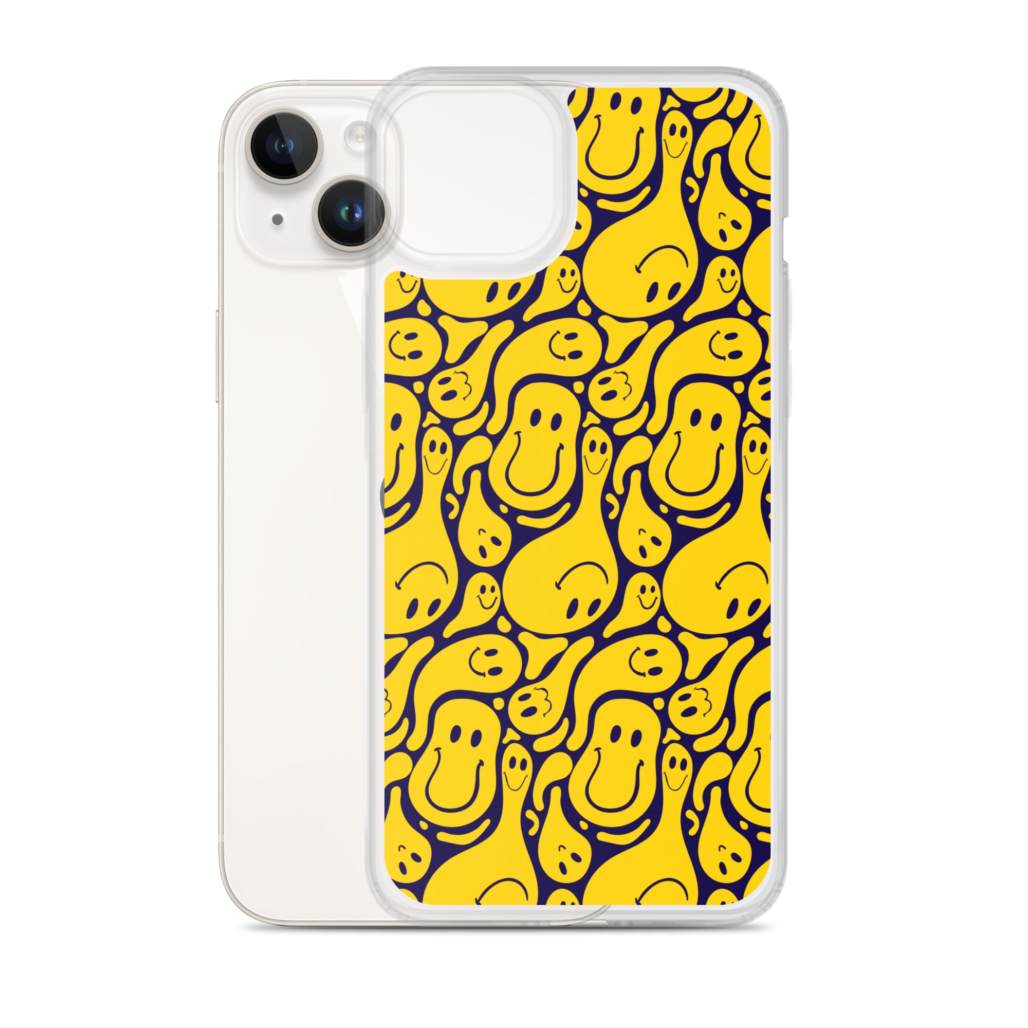 Funny Distorted Emoticons Clear Case for iPhone®