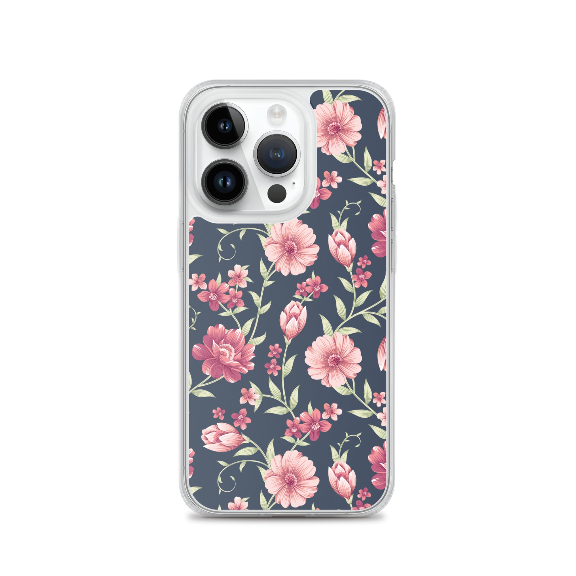 Seamless Vintage Flower Pattern Clear Case for iPhone®