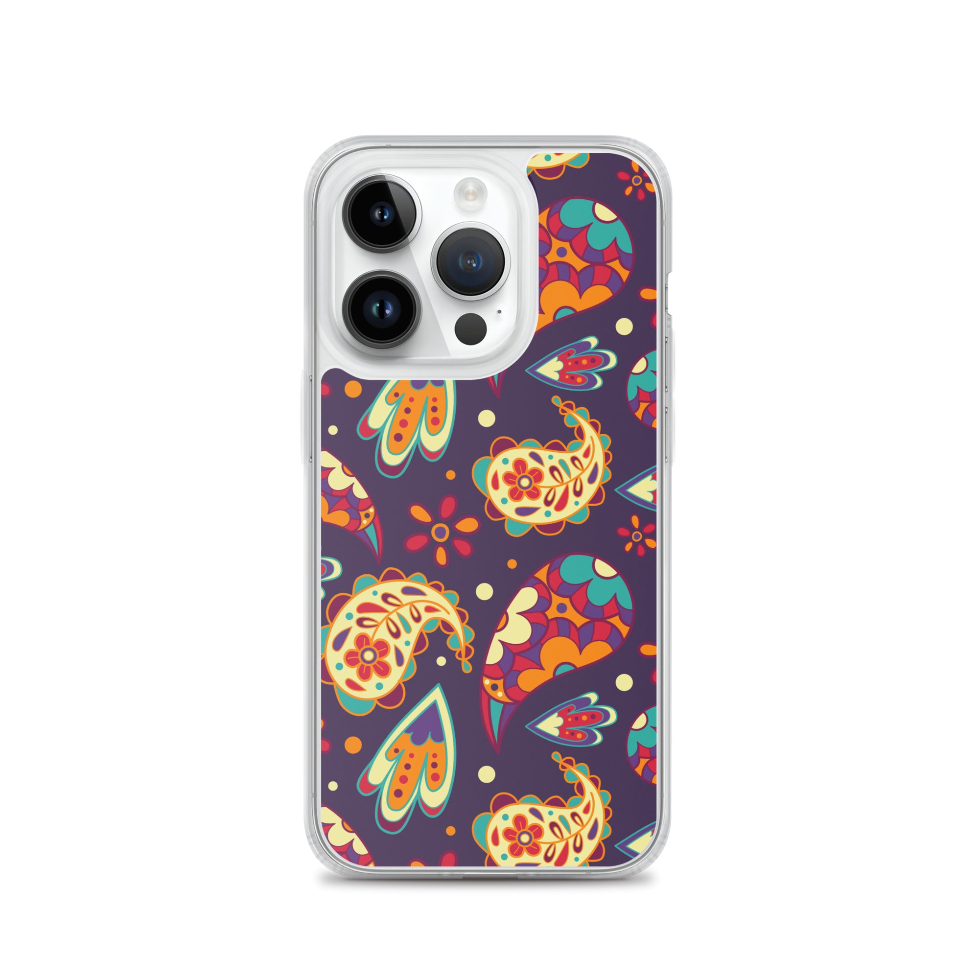 Elegant Colorful Paisley Pattern Clear Case for iPhone®