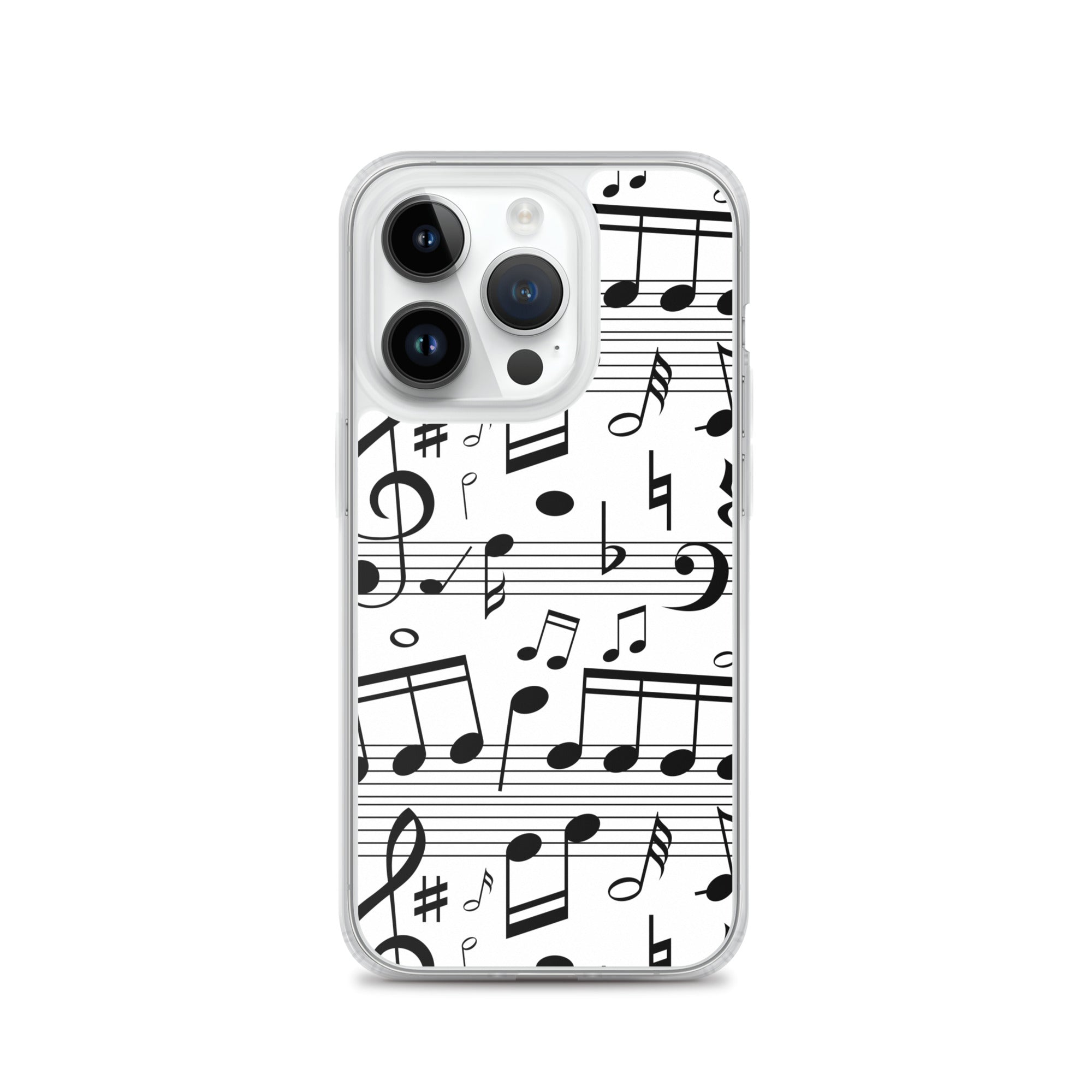 Seamless Music Notes Scales Clear Case for iPhone®