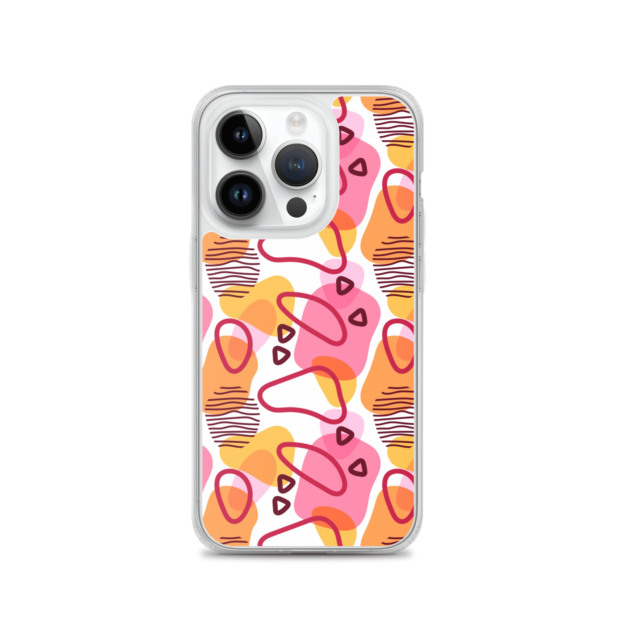 Abstract Doodle Pattern Clear Case for iPhone®