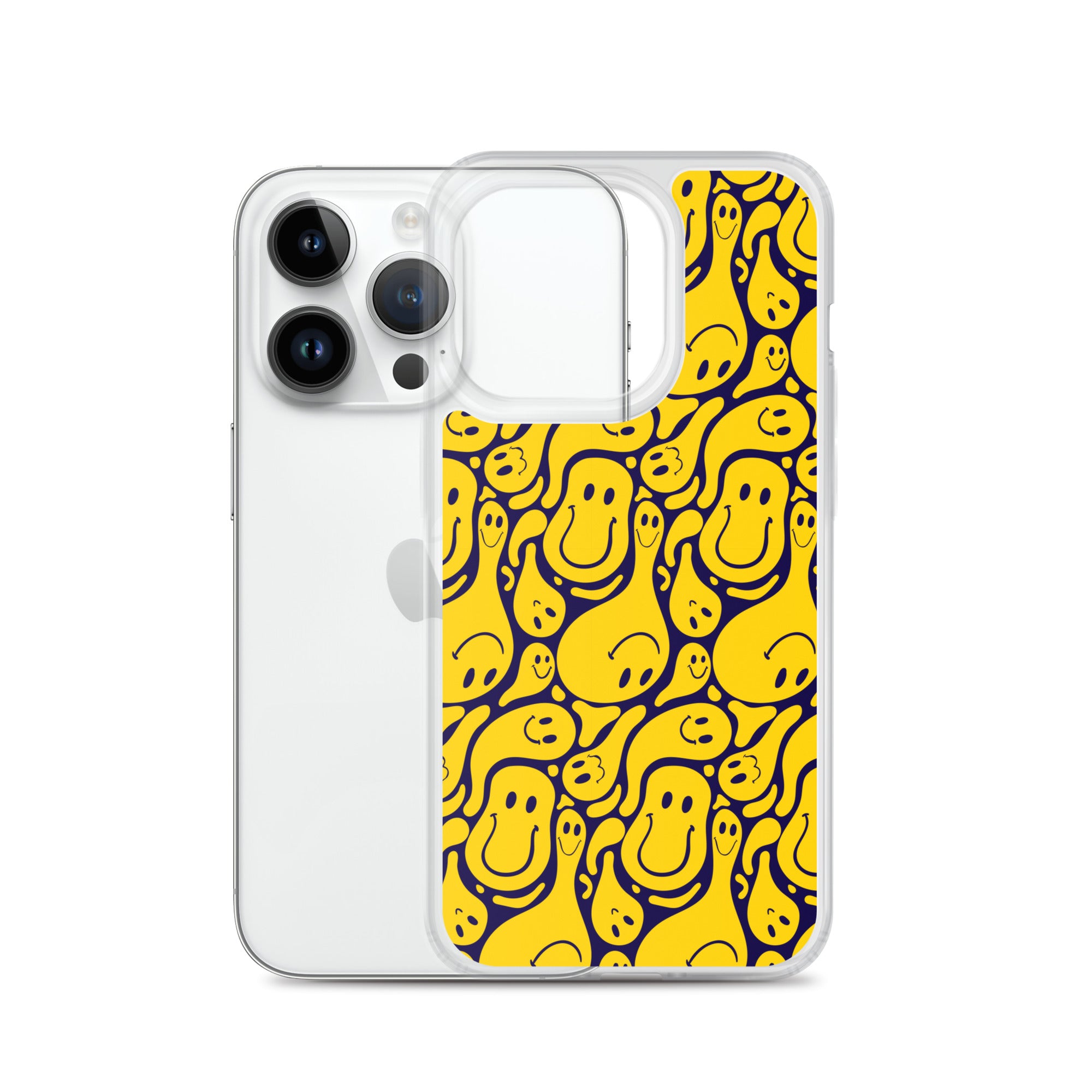 Funny Distorted Emoticons Clear Case for iPhone®