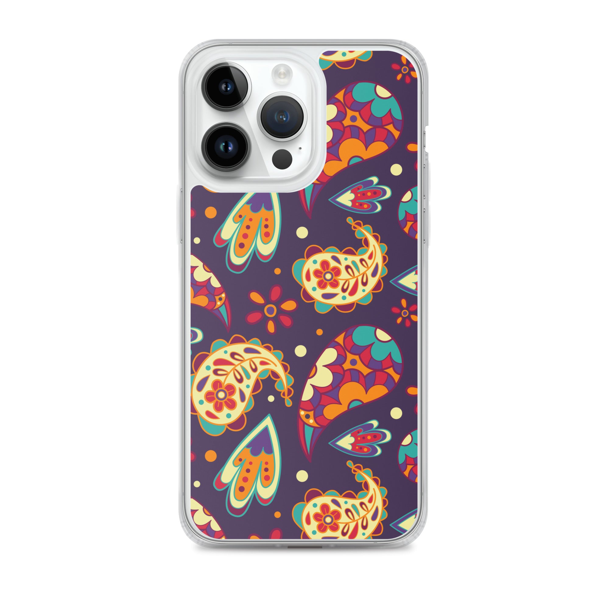 Elegant Colorful Paisley Pattern Clear Case for iPhone®