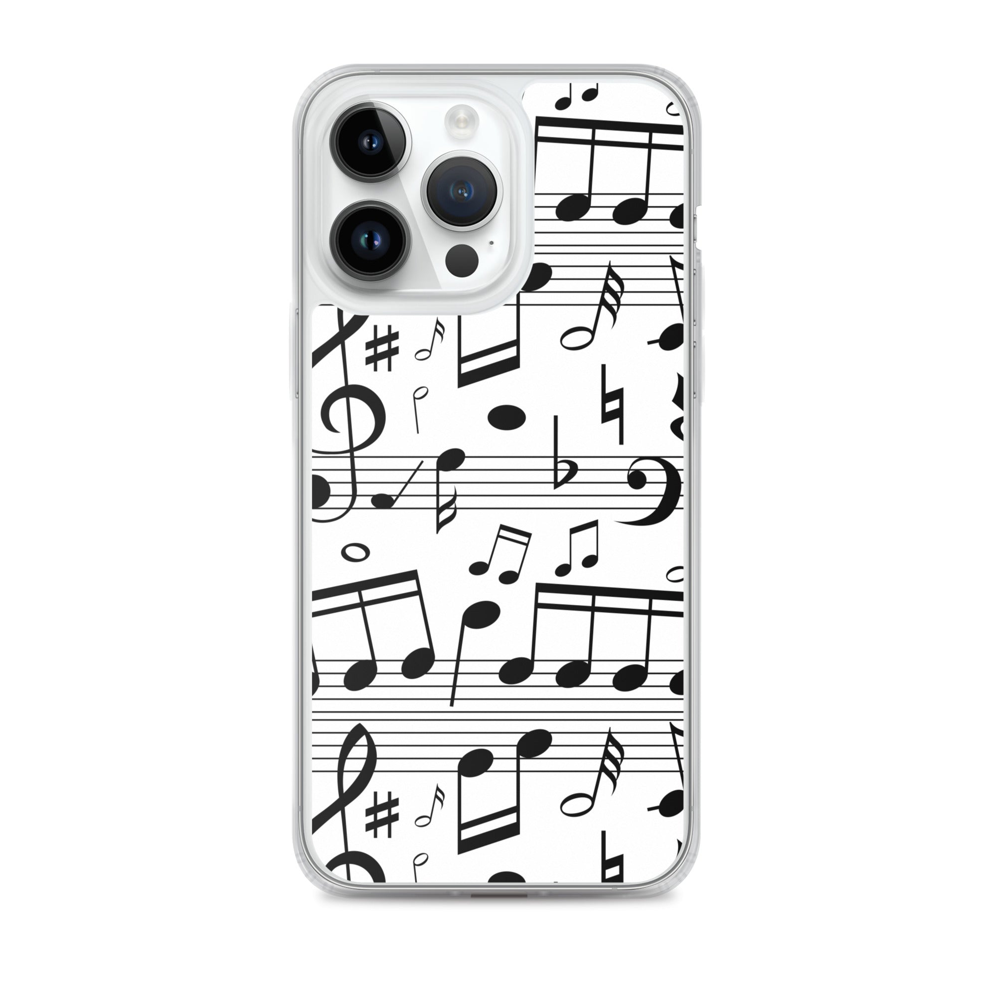 Seamless Music Notes Scales Clear Case for iPhone®