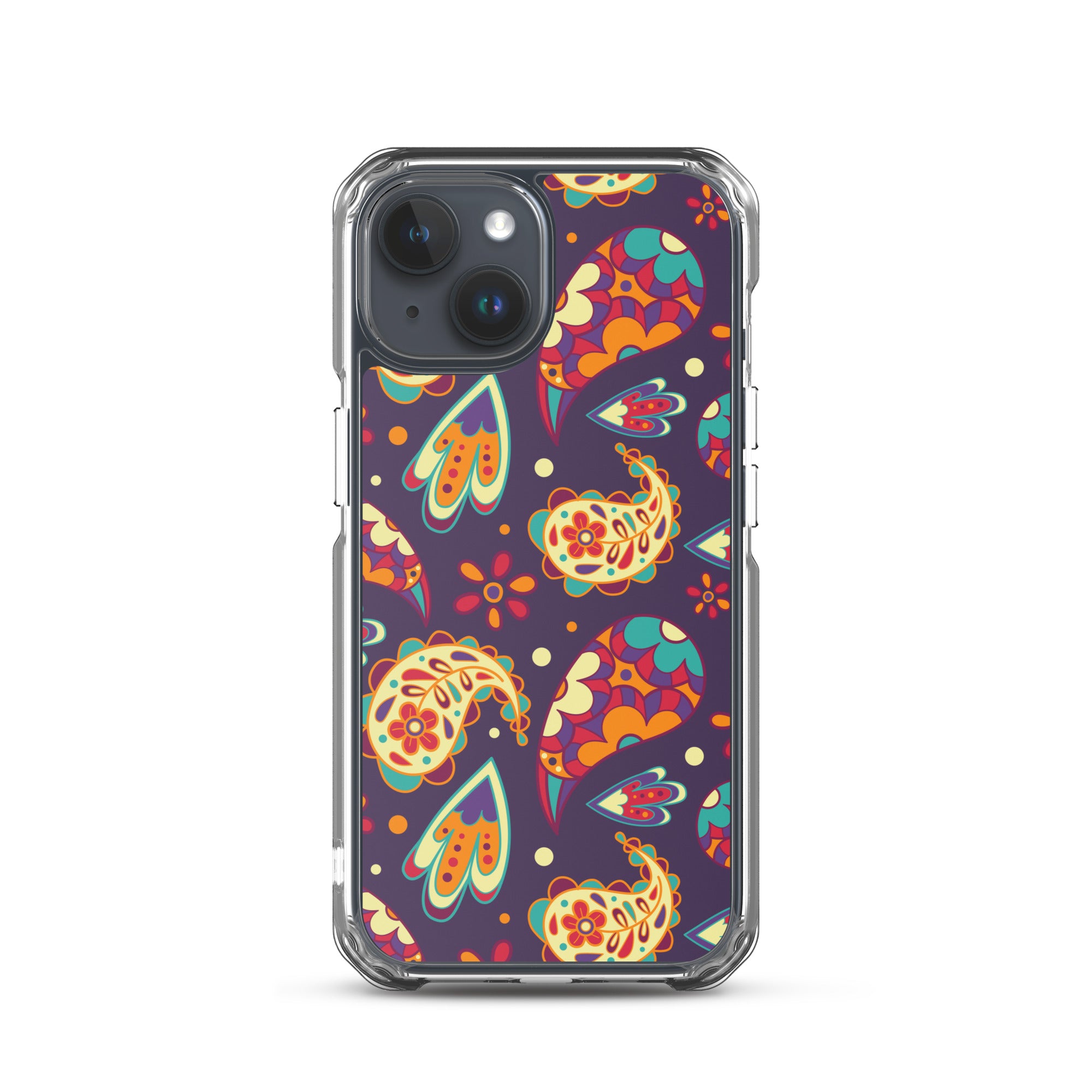 Elegant Colorful Paisley Pattern Clear Case for iPhone®