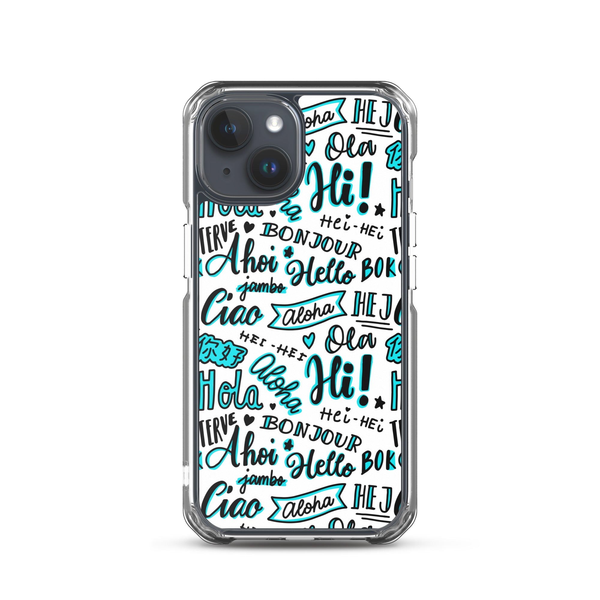 Hello Word Different Languages Clear Case for iPhone®