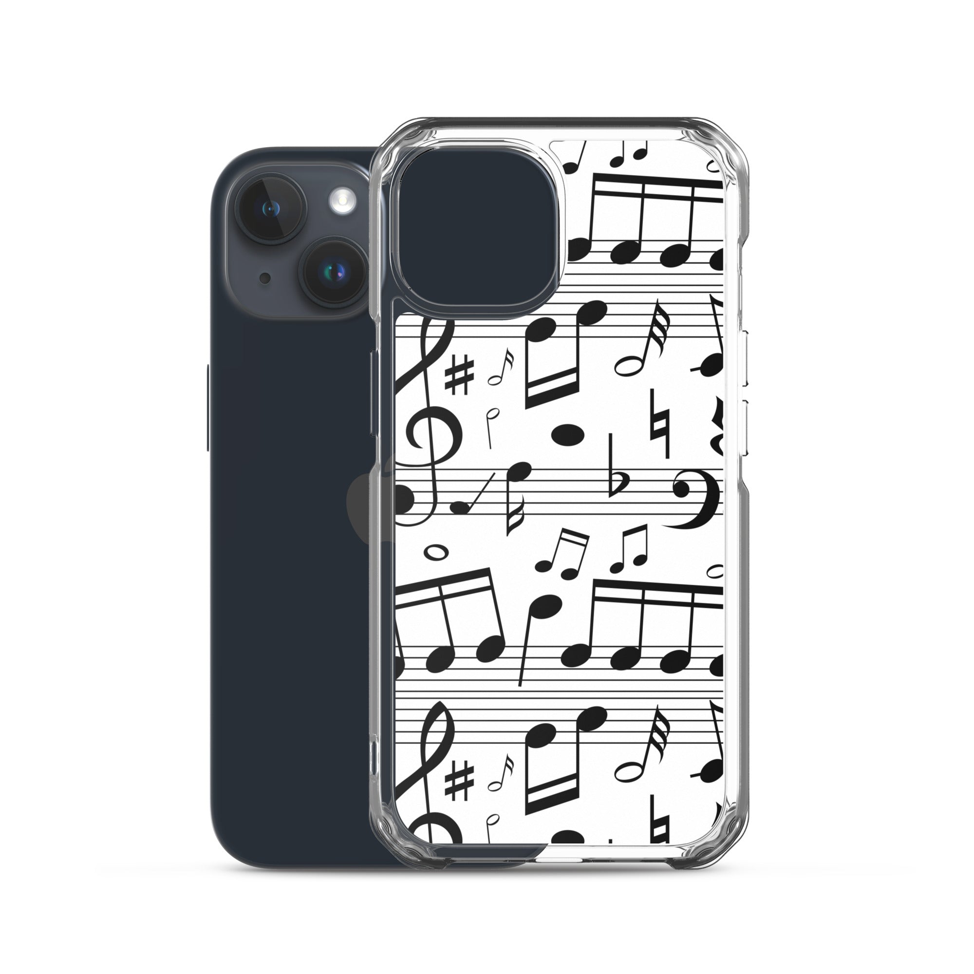 Seamless Music Notes Scales Clear Case for iPhone®