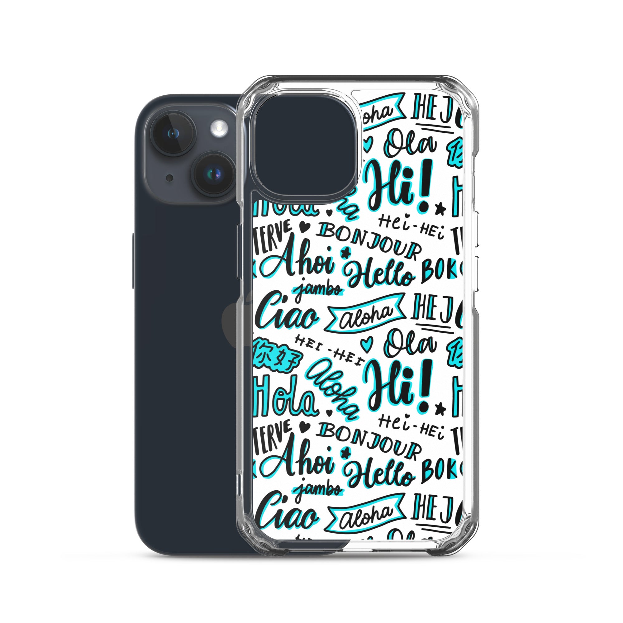 Hello Word Different Languages Clear Case for iPhone®