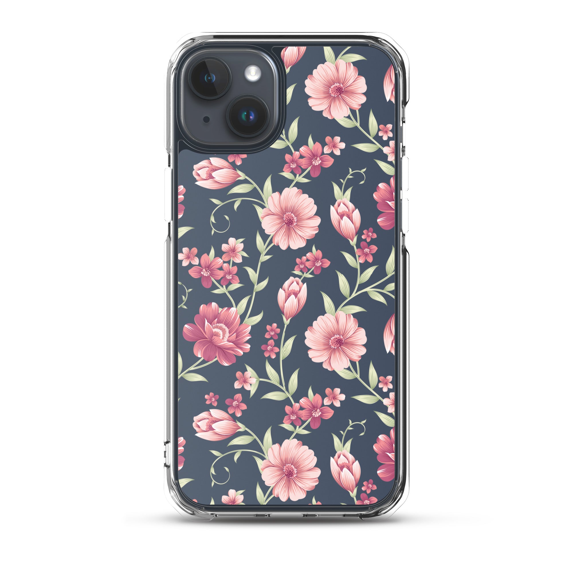 Seamless Vintage Flower Pattern Clear Case for iPhone®