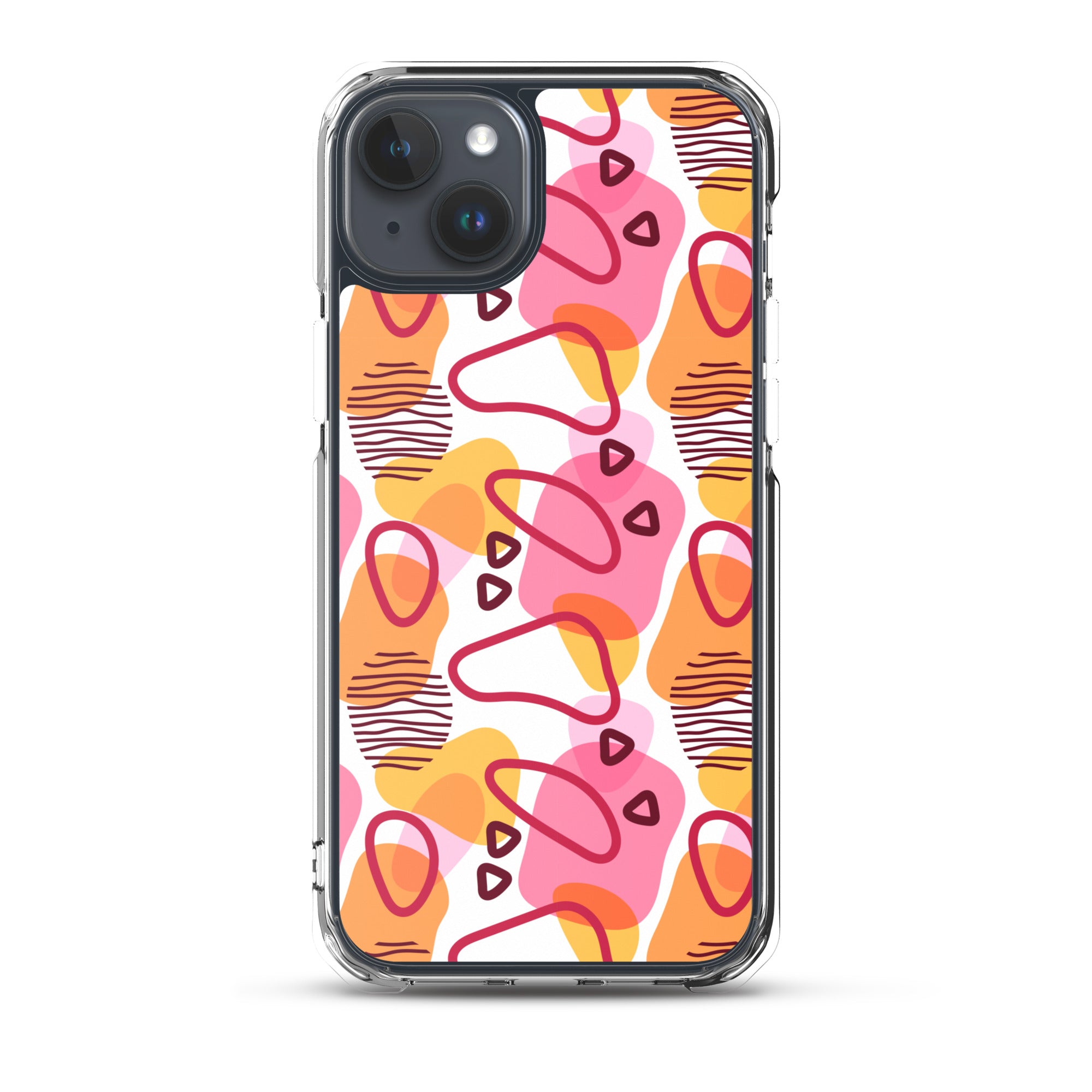 Abstract Doodle Pattern Clear Case for iPhone®