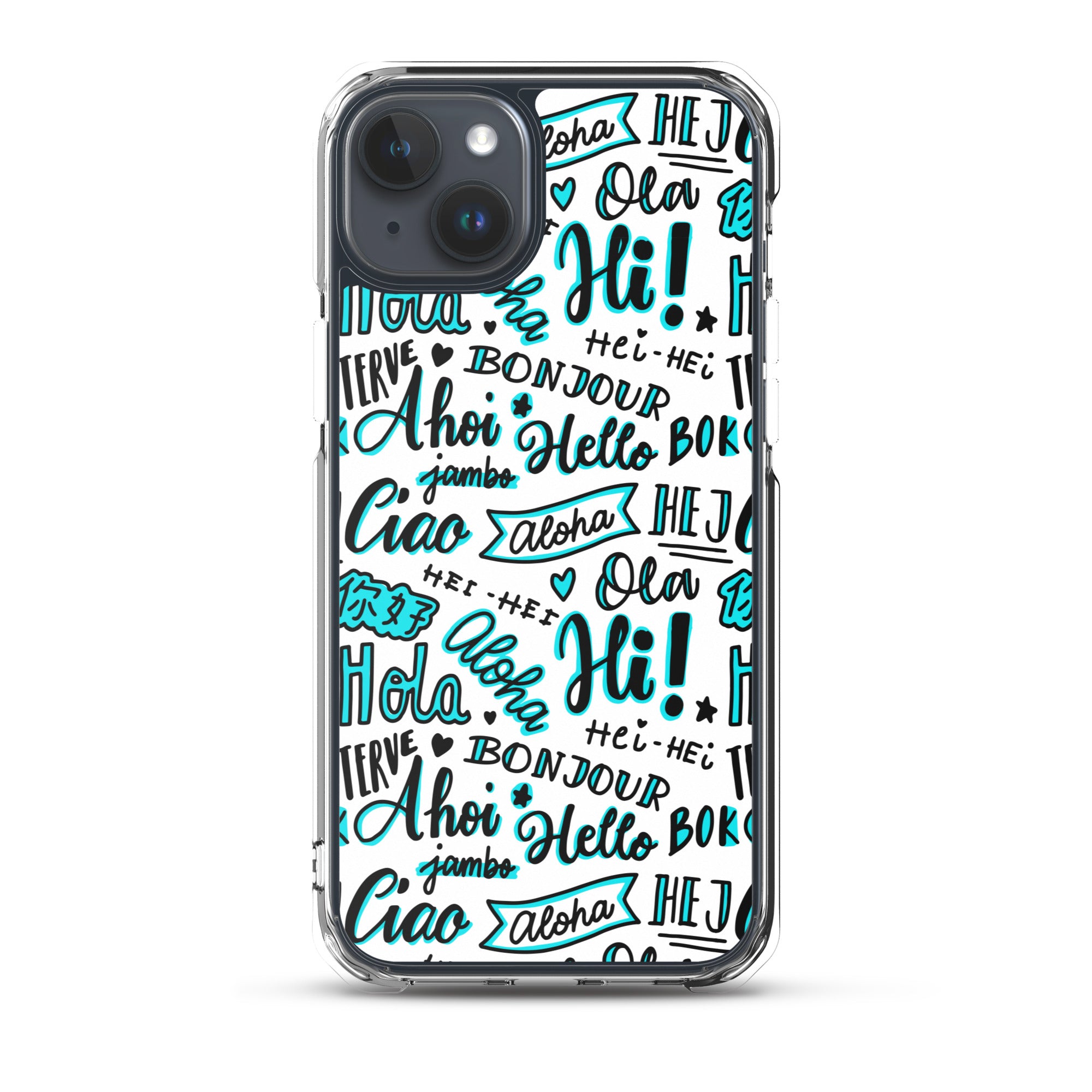 Hello Word Different Languages Clear Case for iPhone®