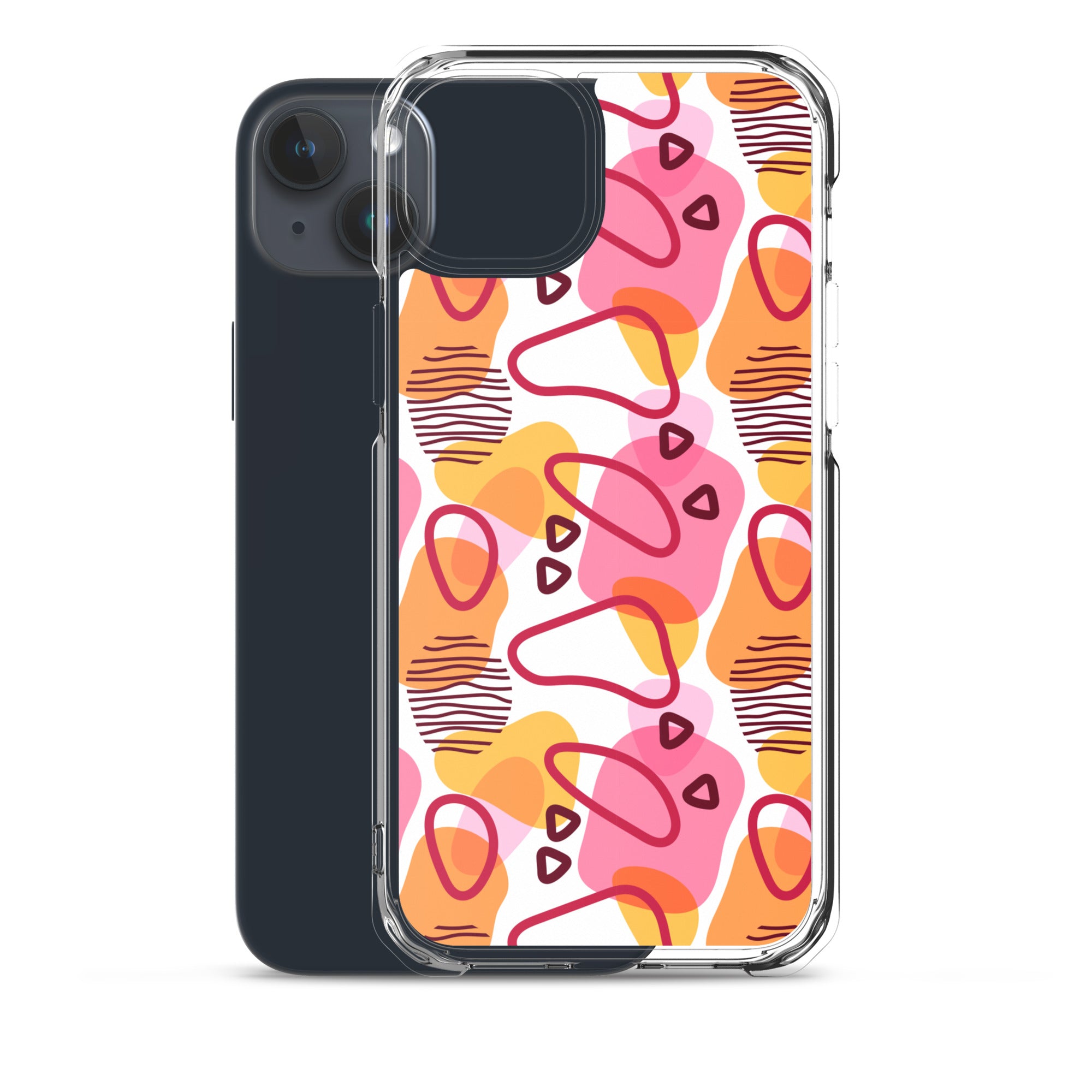 Abstract Doodle Pattern Clear Case for iPhone®