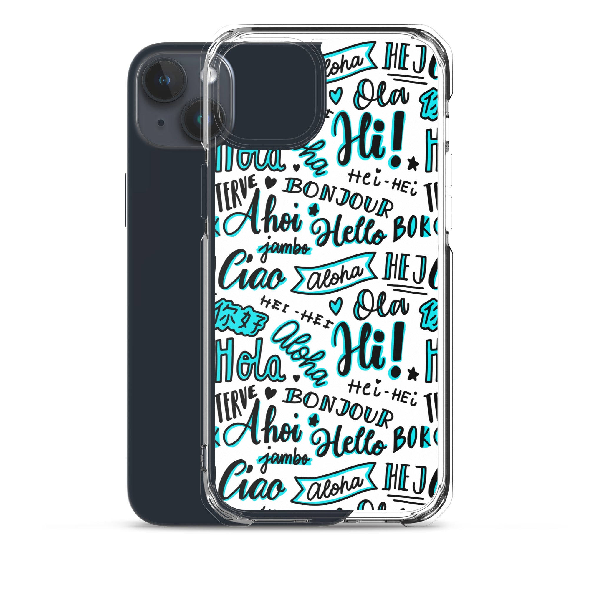 Hello Word Different Languages Clear Case for iPhone®