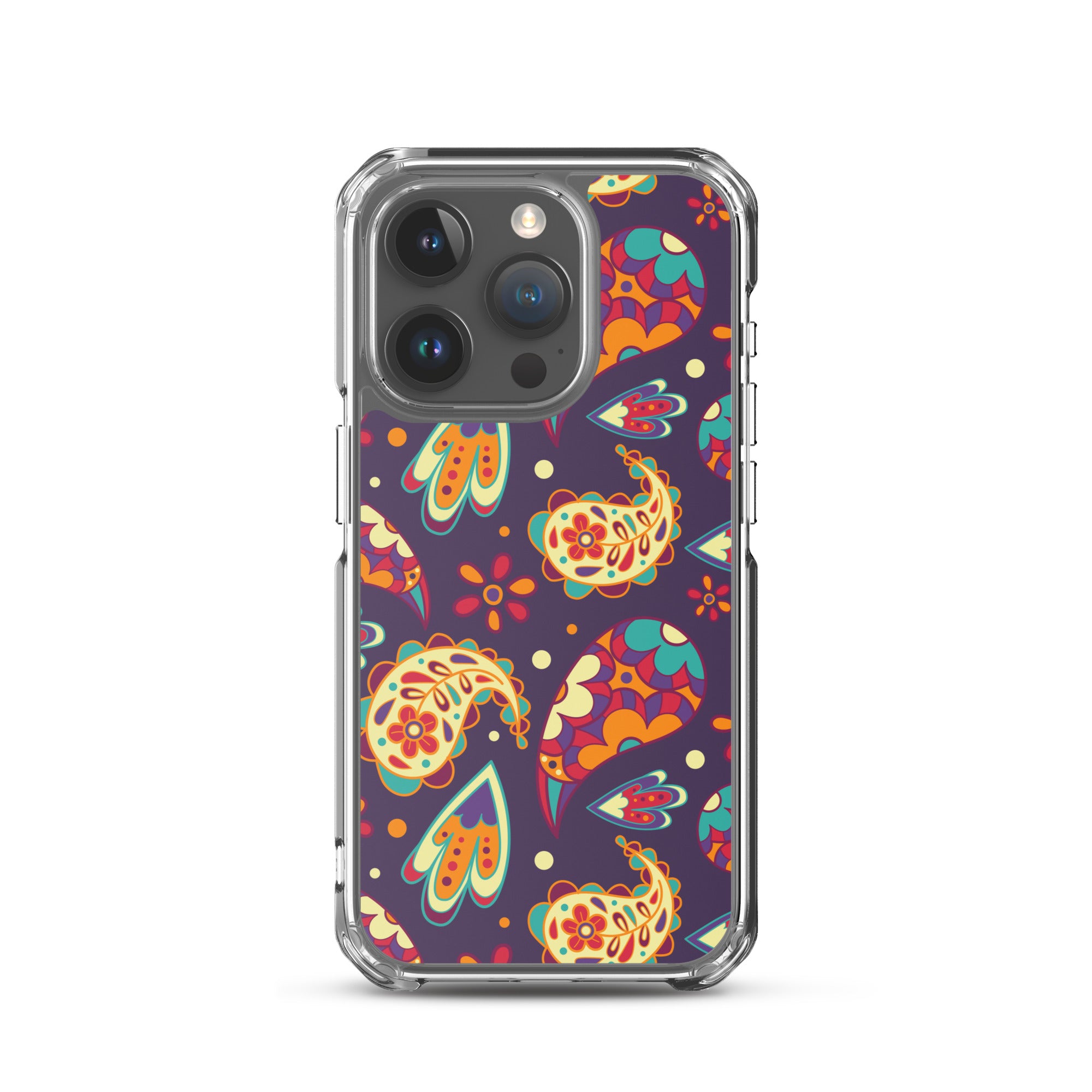 Elegant Colorful Paisley Pattern Clear Case for iPhone®