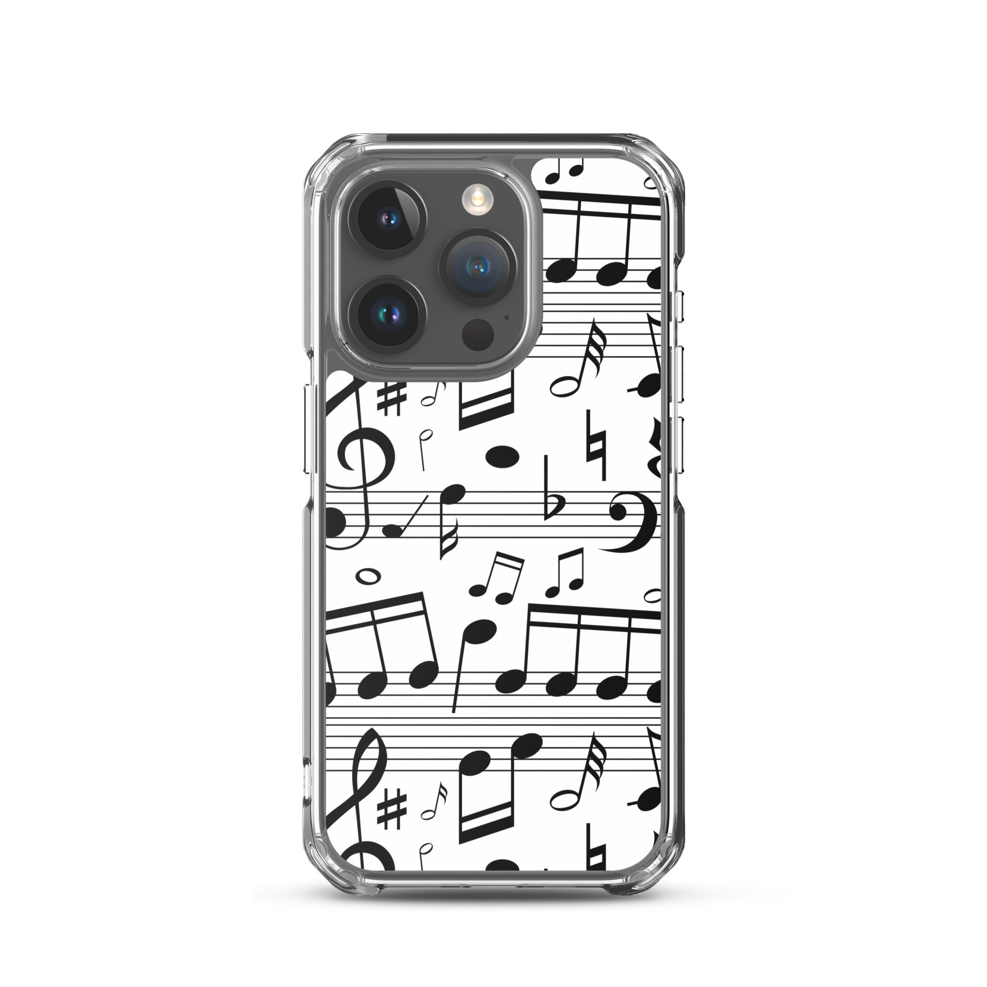 Seamless Music Notes Scales Clear Case for iPhone®