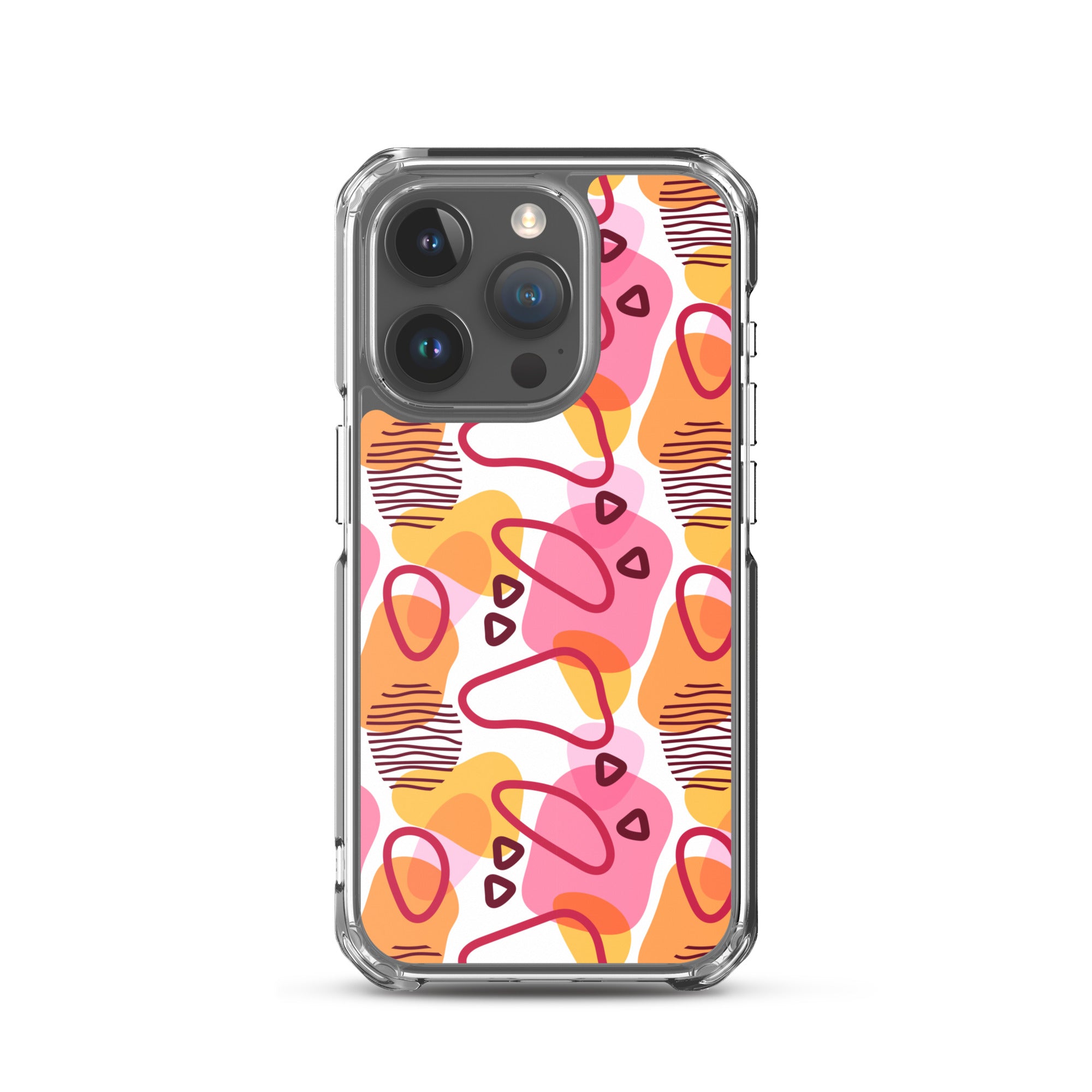 Abstract Doodle Pattern Clear Case for iPhone®