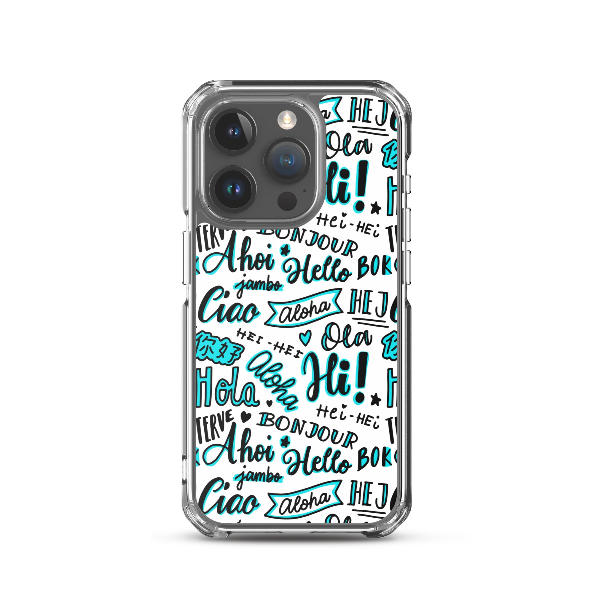 Hello Word Different Languages Clear Case for iPhone®