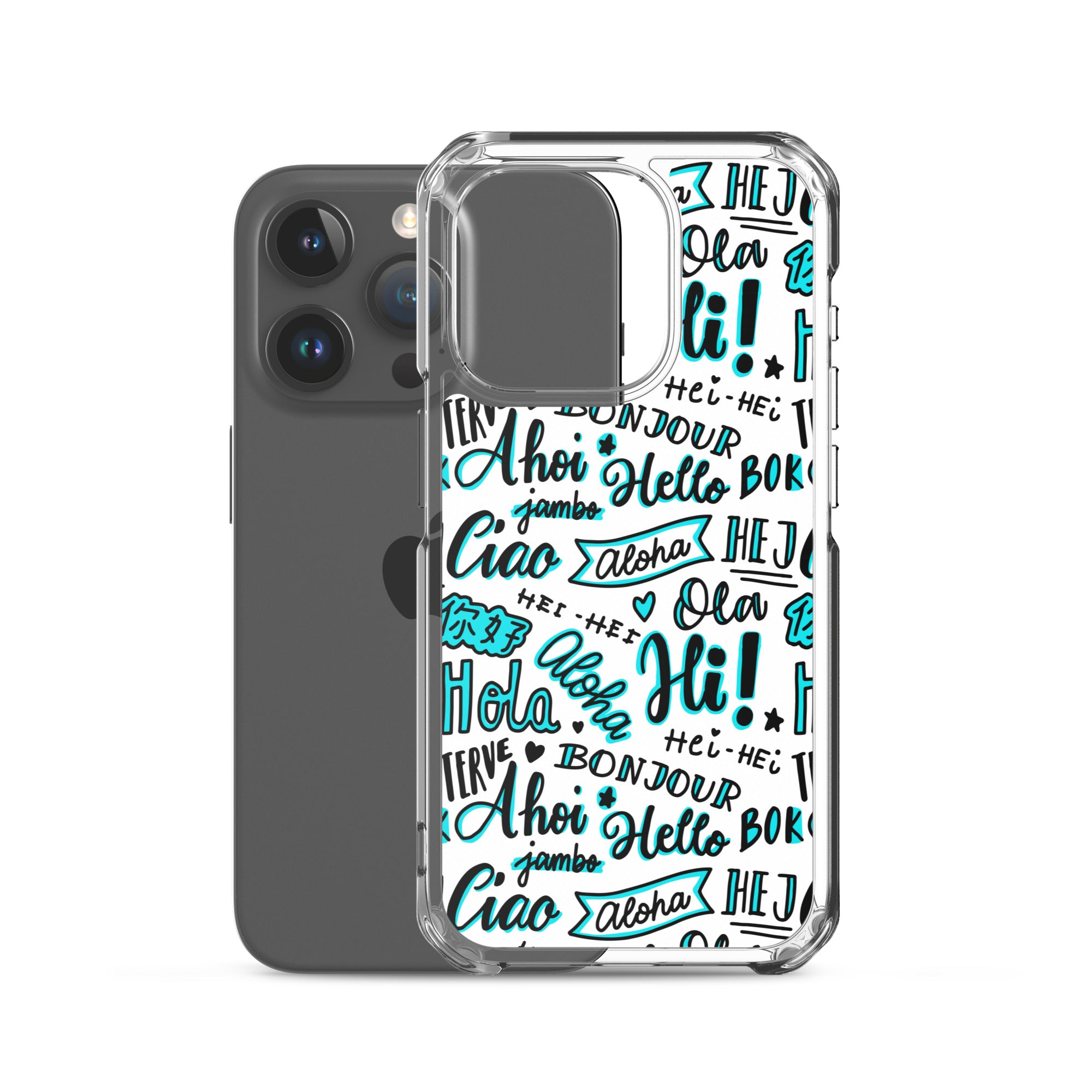 Hello Word Different Languages Clear Case for iPhone®