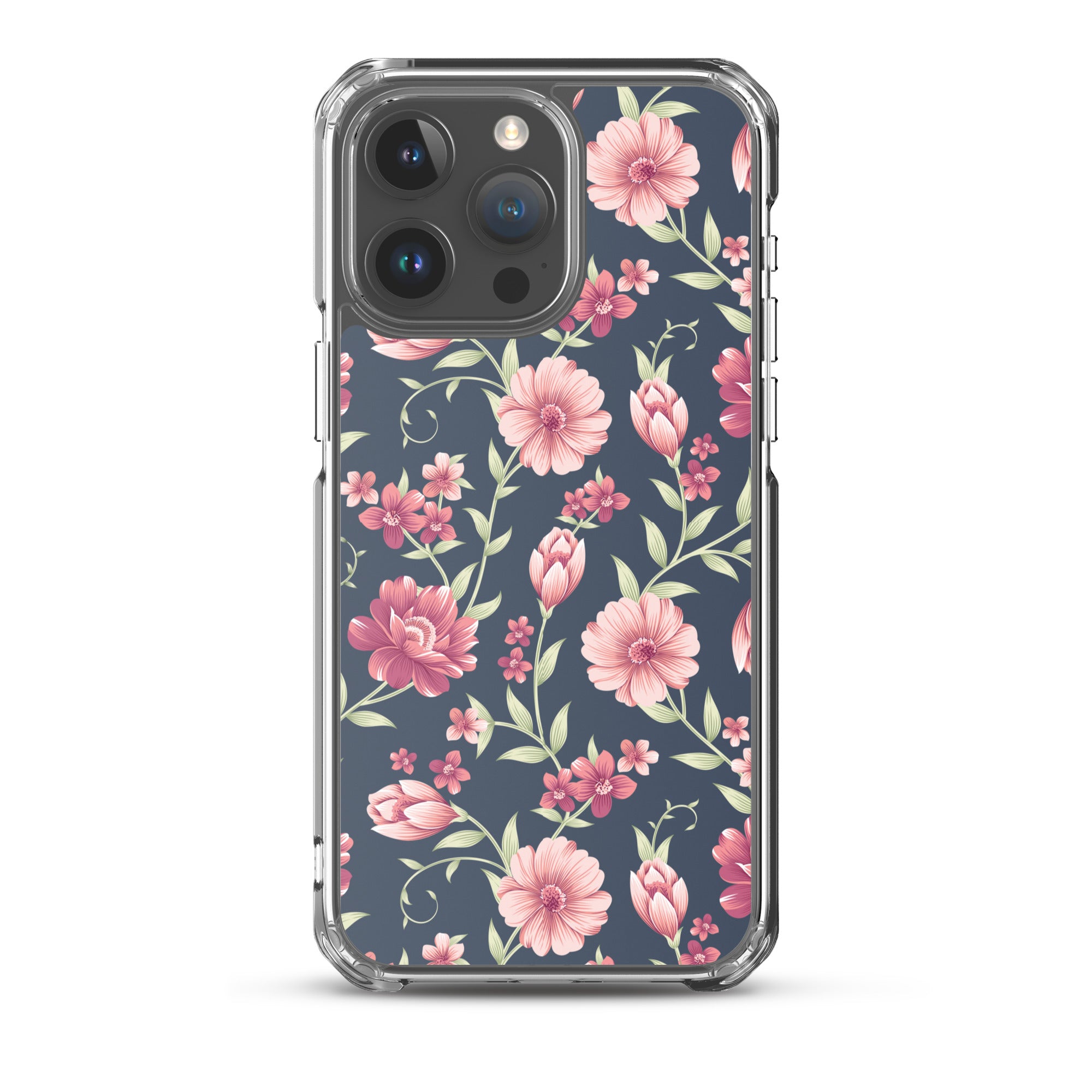 Seamless Vintage Flower Pattern Clear Case for iPhone®