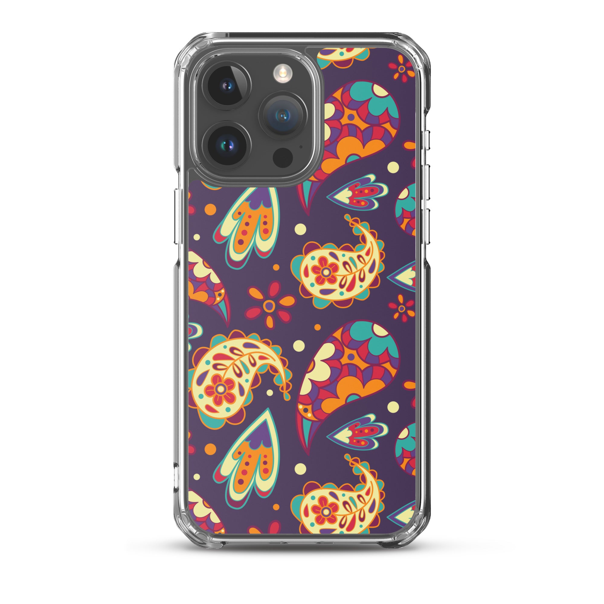 Elegant Colorful Paisley Pattern Clear Case for iPhone®