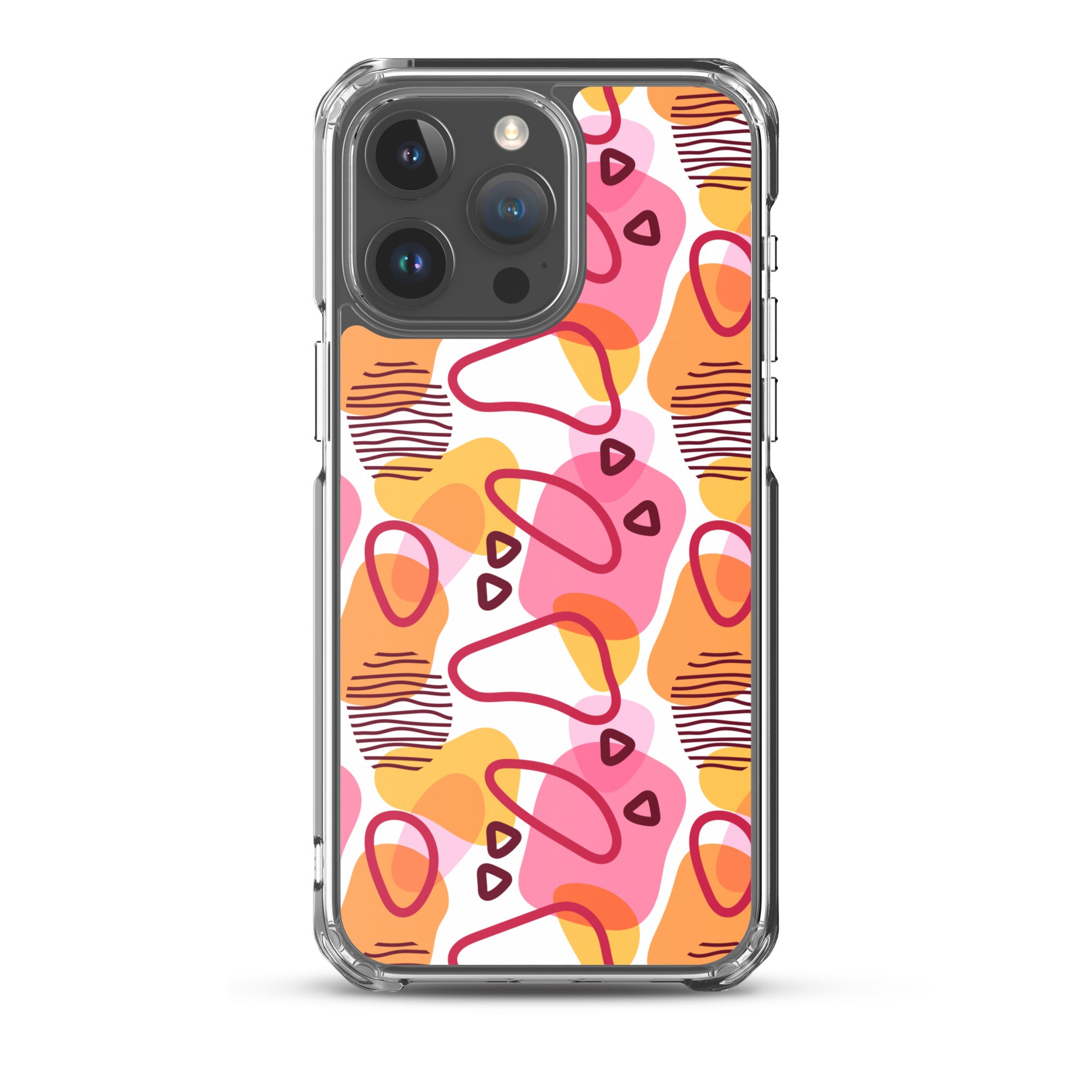 Abstract Doodle Pattern Clear Case for iPhone®