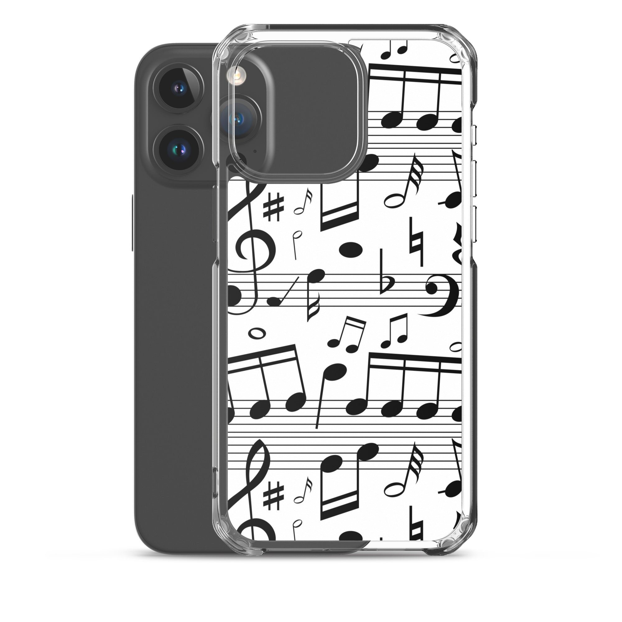 Seamless Music Notes Scales Clear Case for iPhone®