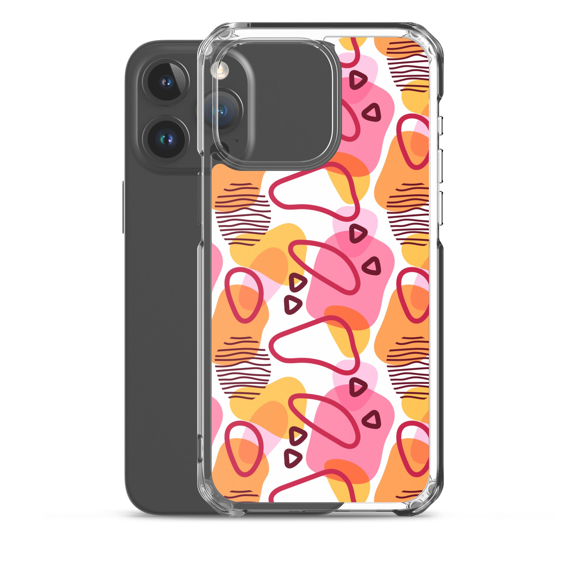 Abstract Doodle Pattern Clear Case for iPhone®