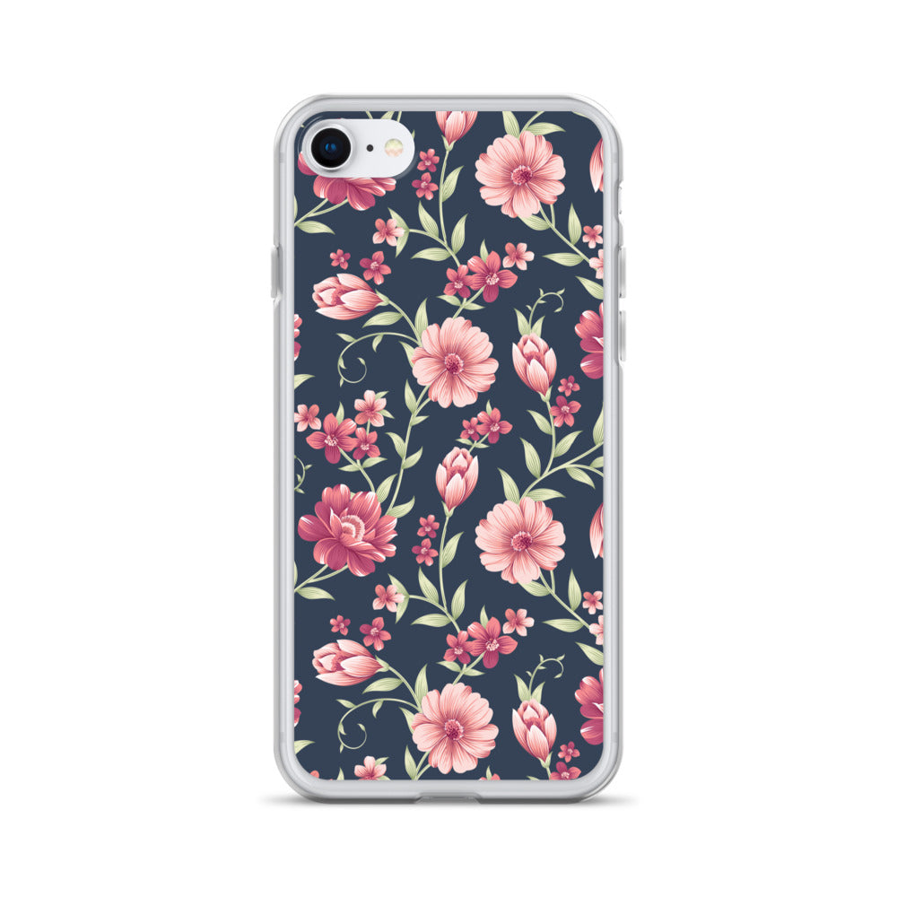 Seamless Vintage Flower Pattern Clear Case for iPhone®