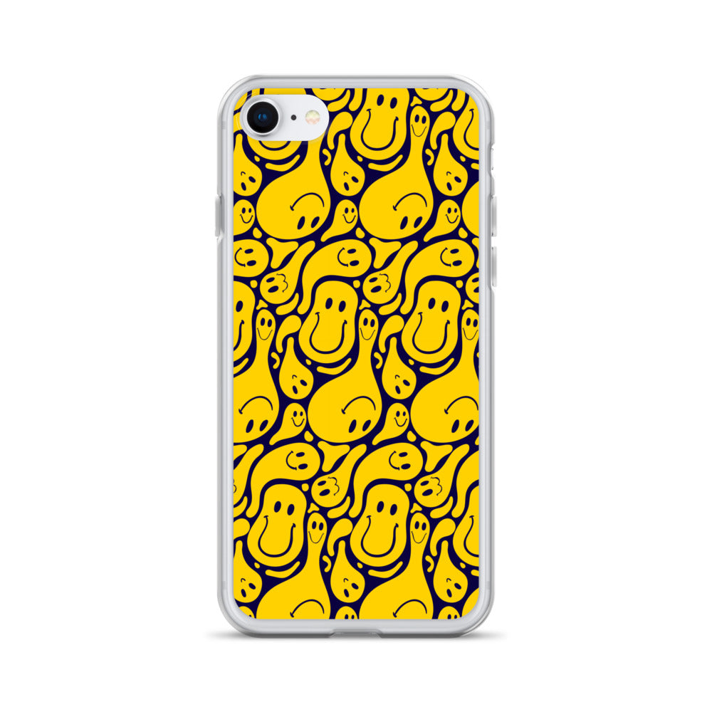 Funny Distorted Emoticons Clear Case for iPhone®