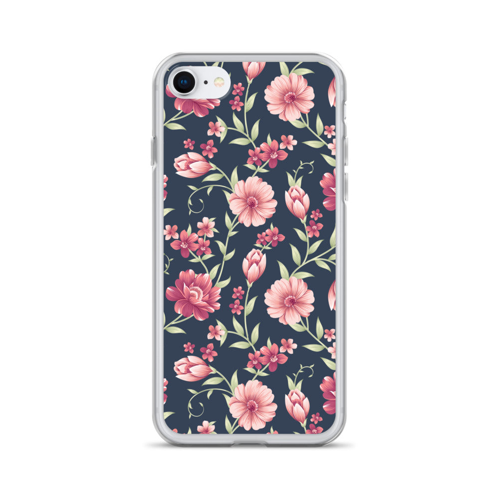 Seamless Vintage Flower Pattern Clear Case for iPhone®