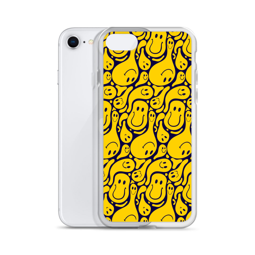 Funny Distorted Emoticons Clear Case for iPhone®