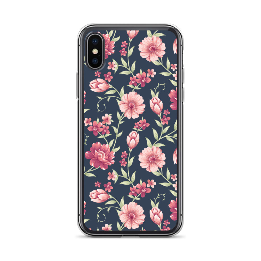 Seamless Vintage Flower Pattern Clear Case for iPhone®