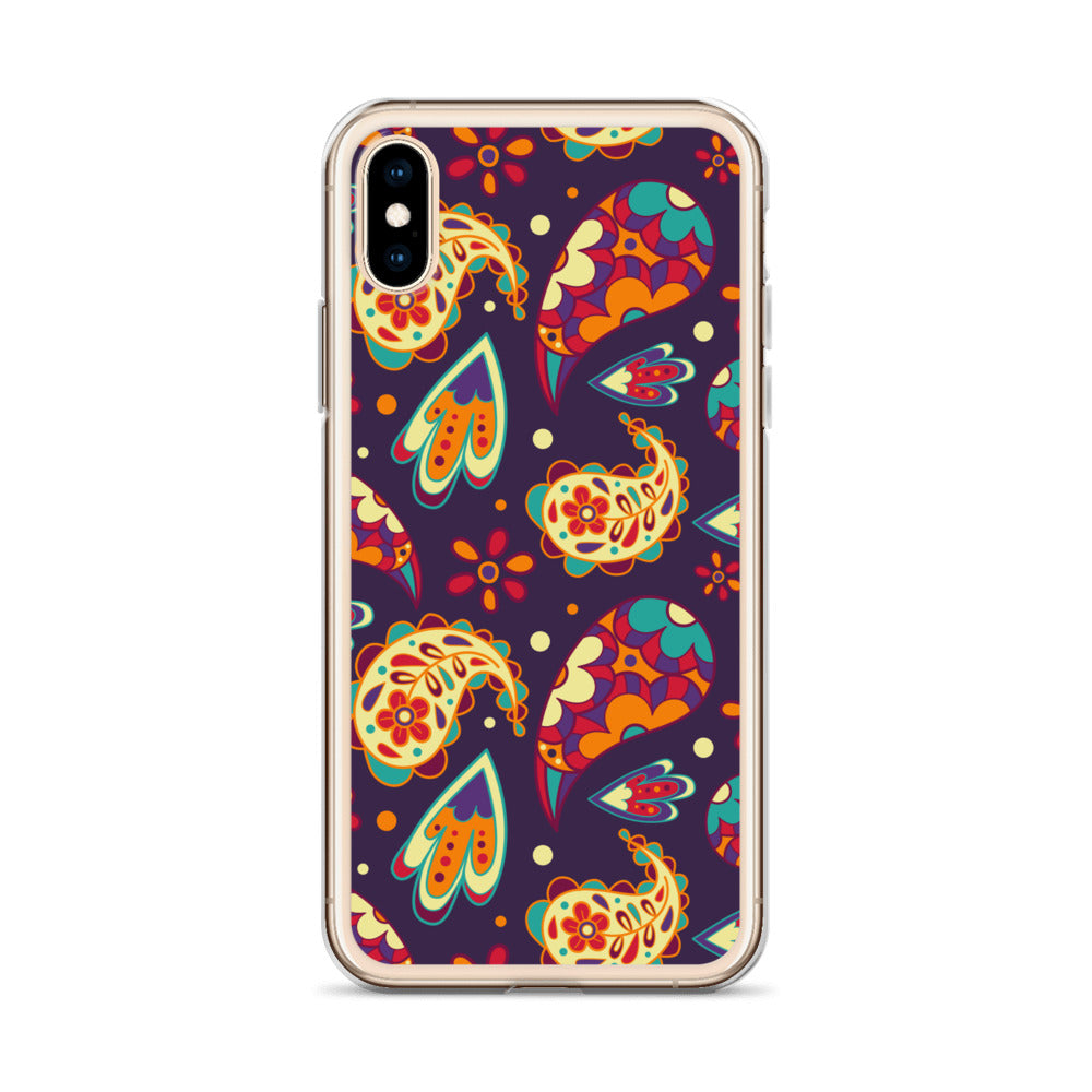 Elegant Colorful Paisley Pattern Clear Case for iPhone®