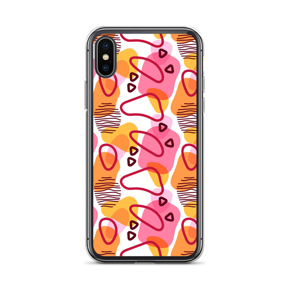 Abstract Doodle Pattern Clear Case for iPhone®