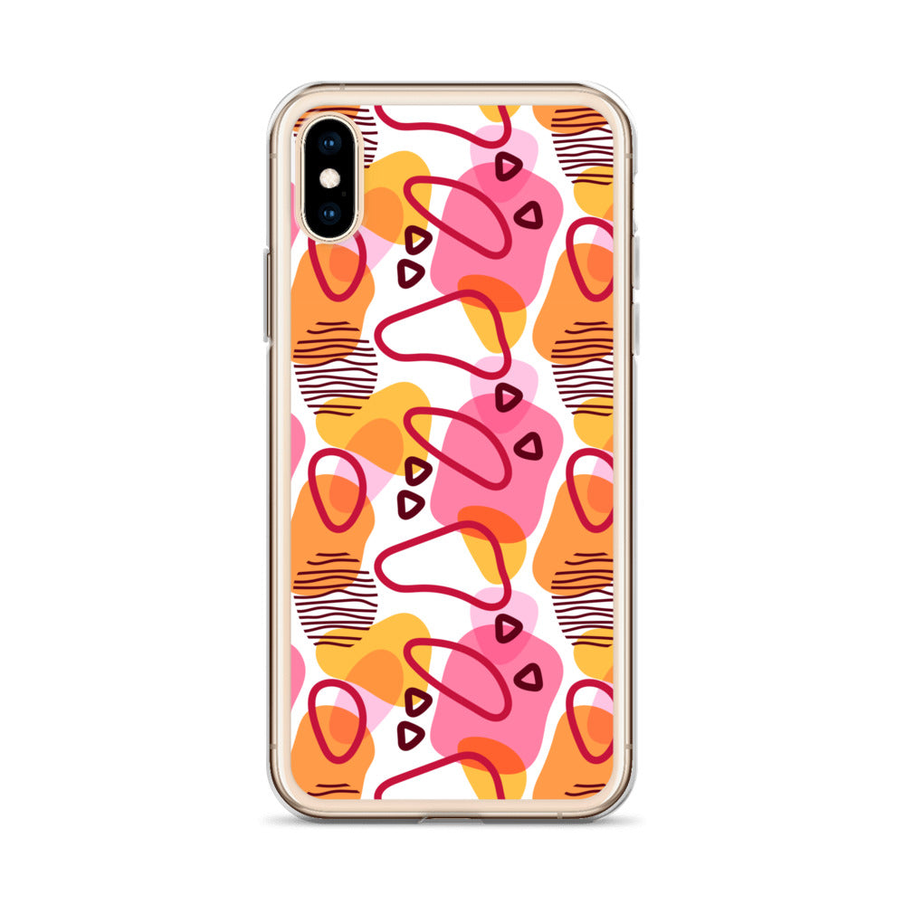 Abstract Doodle Pattern Clear Case for iPhone®