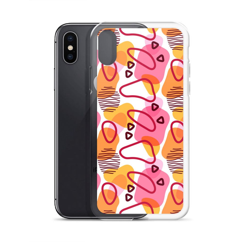 Abstract Doodle Pattern Clear Case for iPhone®