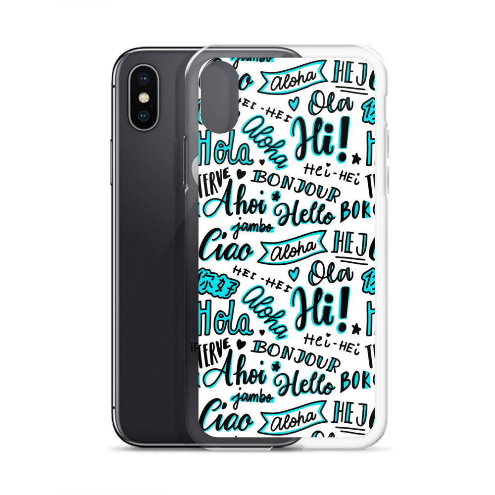 Hello Word Different Languages Clear Case for iPhone®