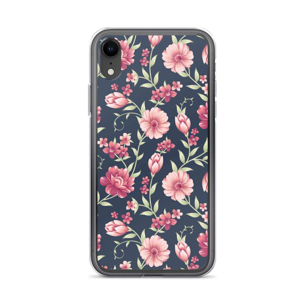 Seamless Vintage Flower Pattern Clear Case for iPhone®