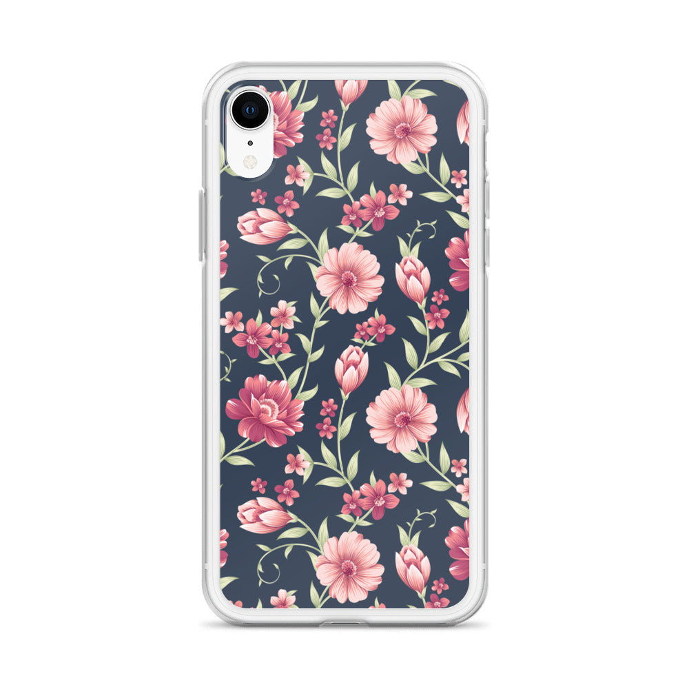 Seamless Vintage Flower Pattern Clear Case for iPhone®