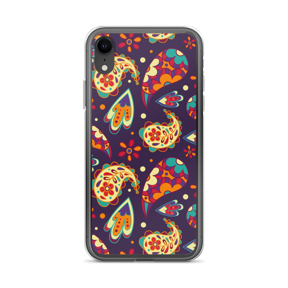 Elegant Colorful Paisley Pattern Clear Case for iPhone®