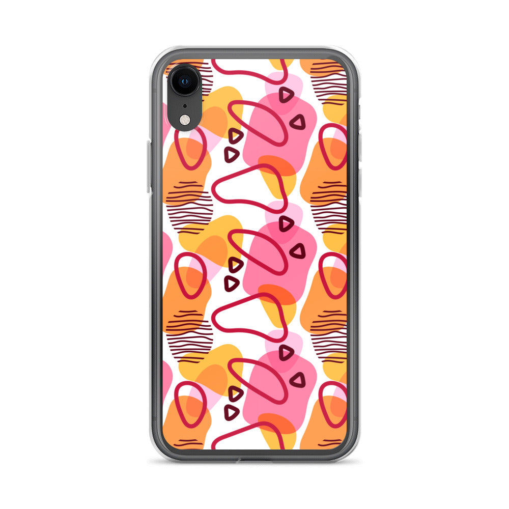 Abstract Doodle Pattern Clear Case for iPhone®