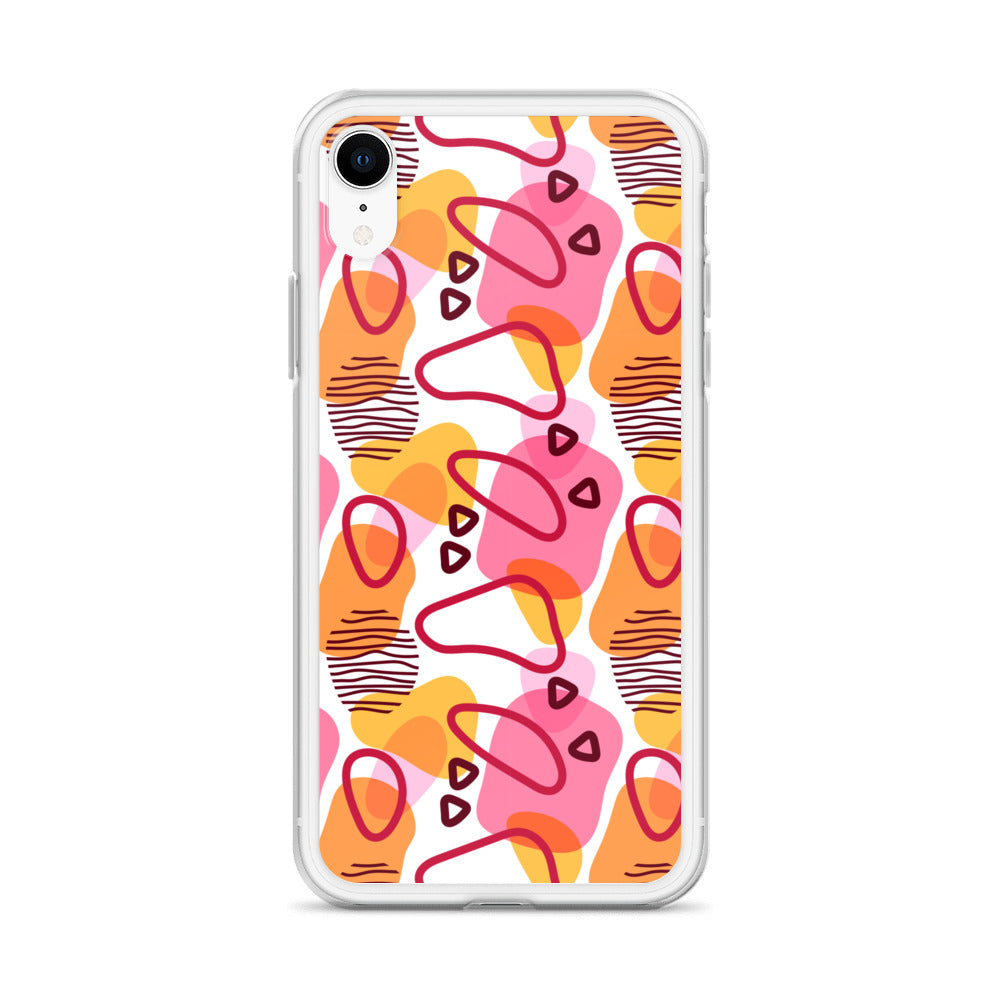 Abstract Doodle Pattern Clear Case for iPhone®